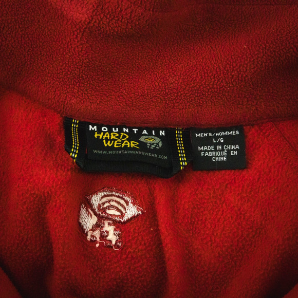Mountain Hardwear Men's Size Large L Red Strecker Lite 1/4 Zip Fleece Jacket - Picture 5 of 7